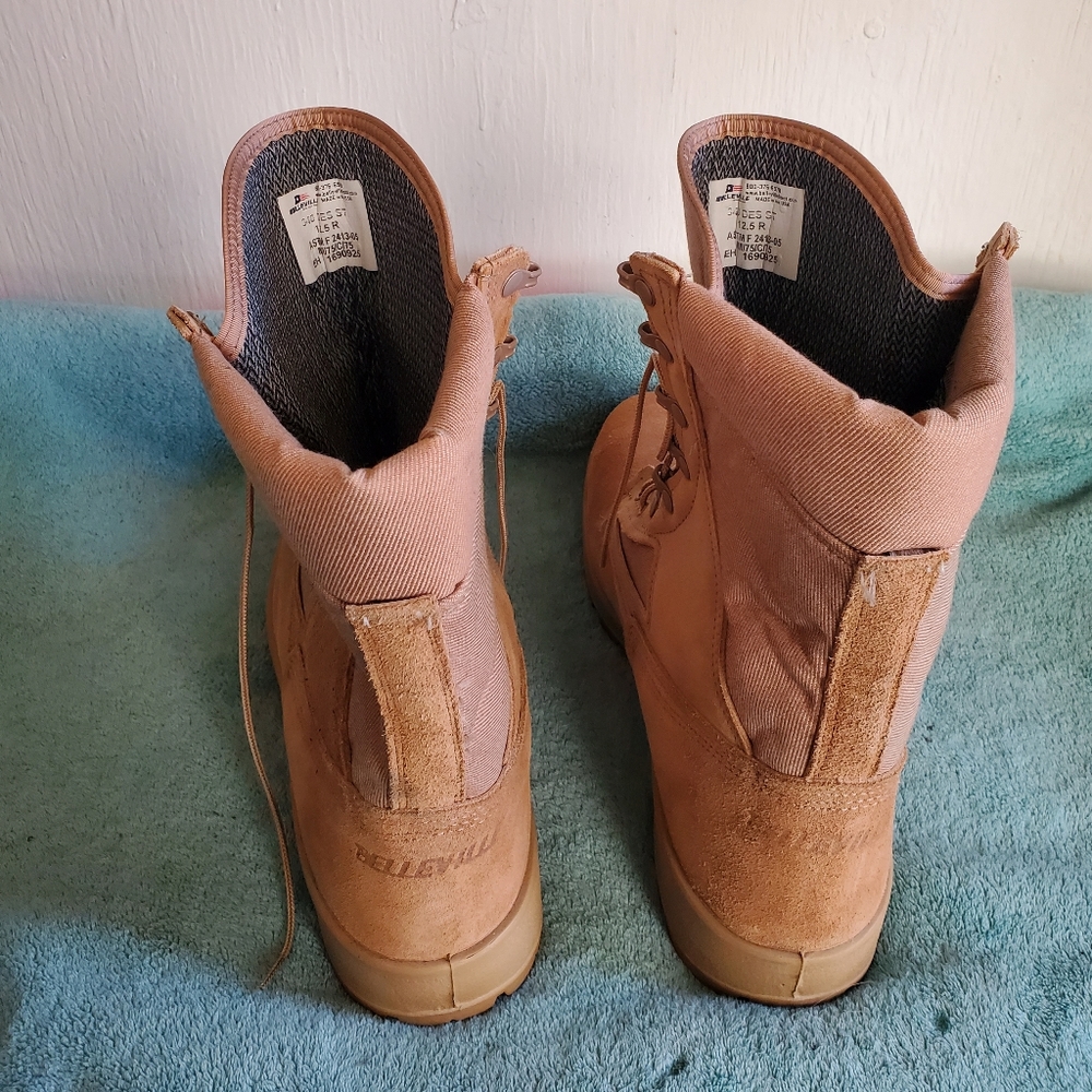 Belleville 340 DES Men's Hot Weather Tan Flight and Combat Vehicle Boot SZ.12.5R - Picture 4 of 8